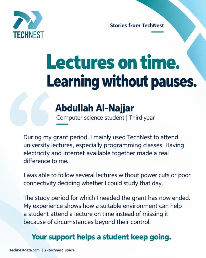 Abdullah Al-Najjar — Lectures on time. Learning without pauses.